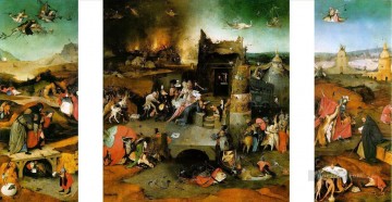 三連祭壇画 聖アンソニーの誘惑 1516 ヒエロニムス・ボス Oil Paintings